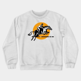 Equestrian Show Jumping Retro Crewneck Sweatshirt